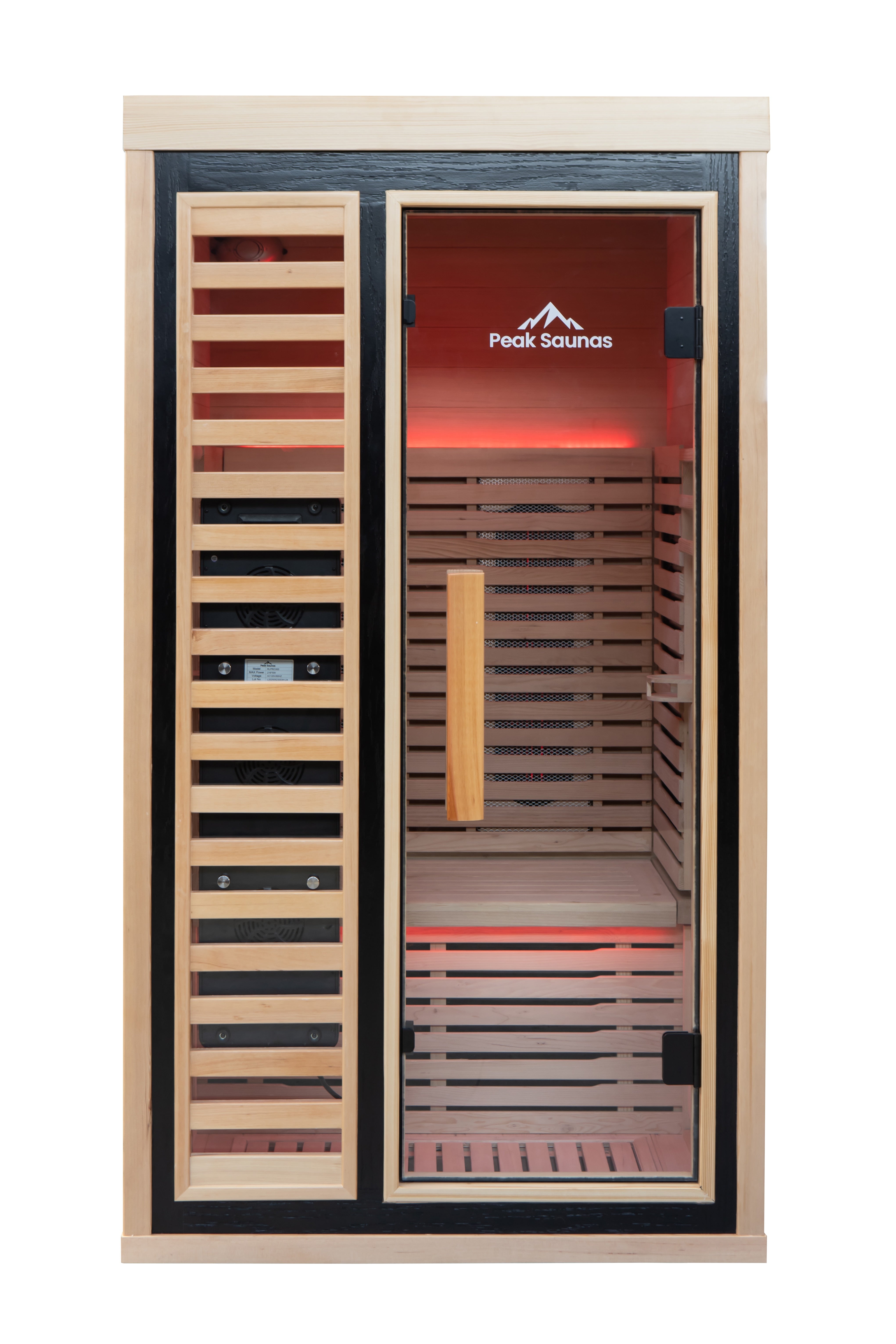Shasta 1-Person Full Spectrum Infrared Sauna with Full-Body Medical-Grade Red Light Therapy & Smart WiFi App Control