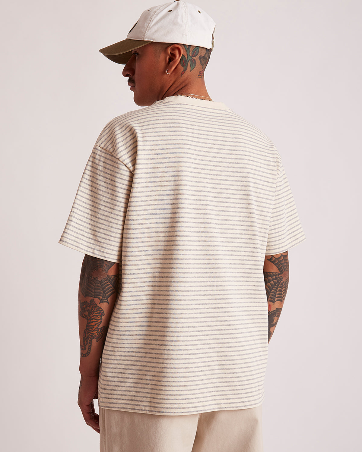 Saturdays NYC Striped Relaxed Short Sleeve Tee
