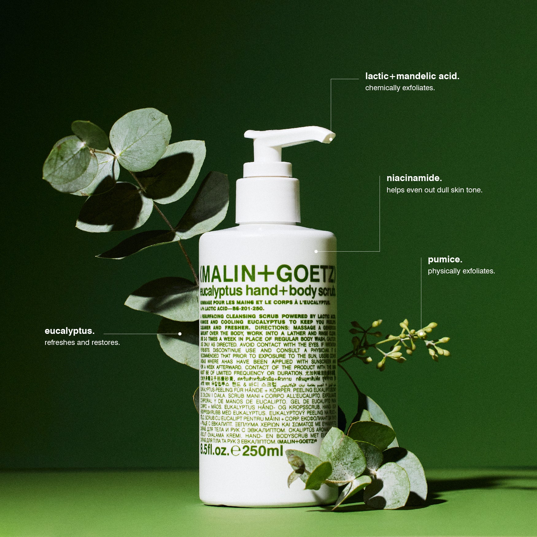 Malin+Goetz Eucalyptus Hand+Body Scrub