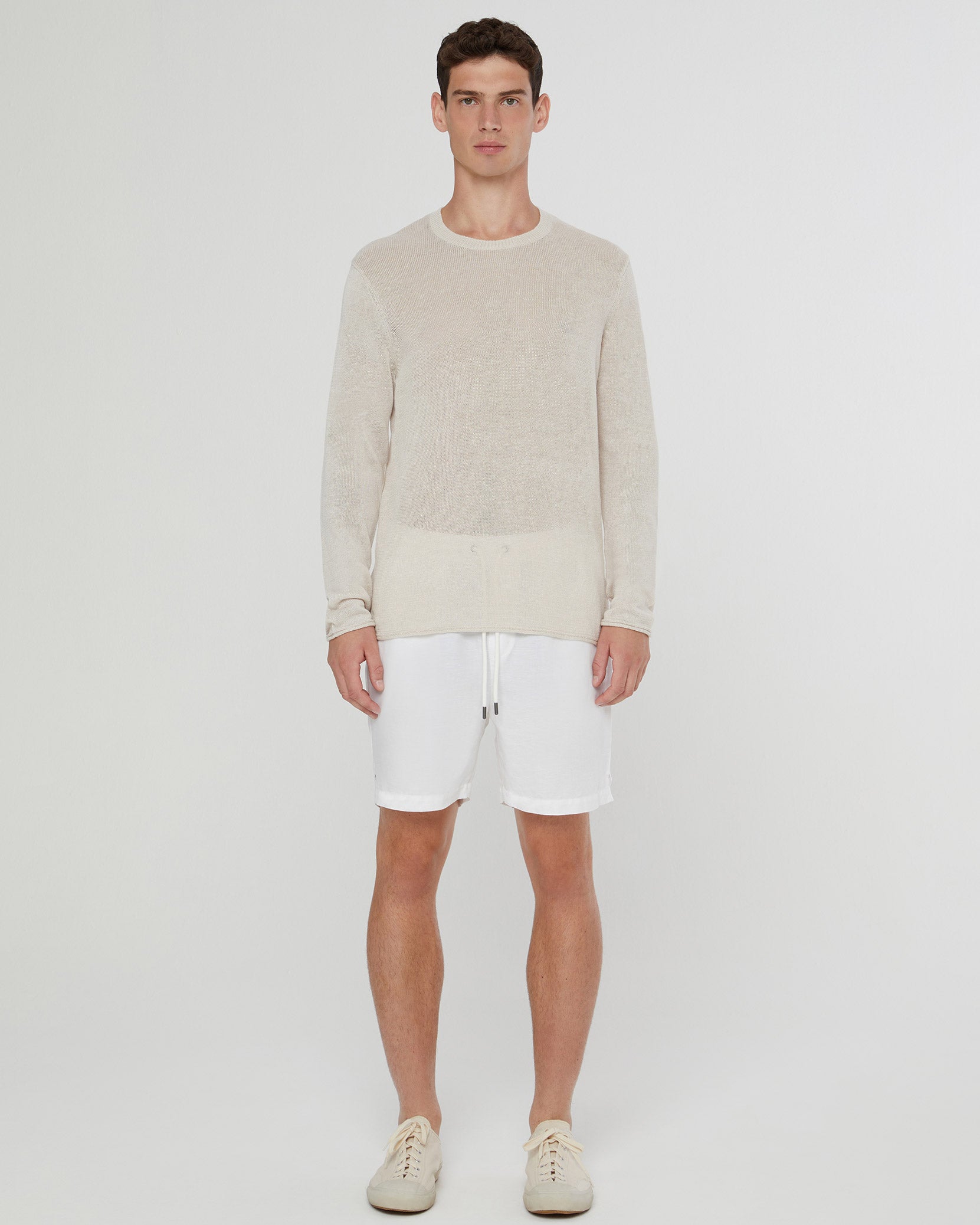 Onia Kevin Crewneck Linen Sweater