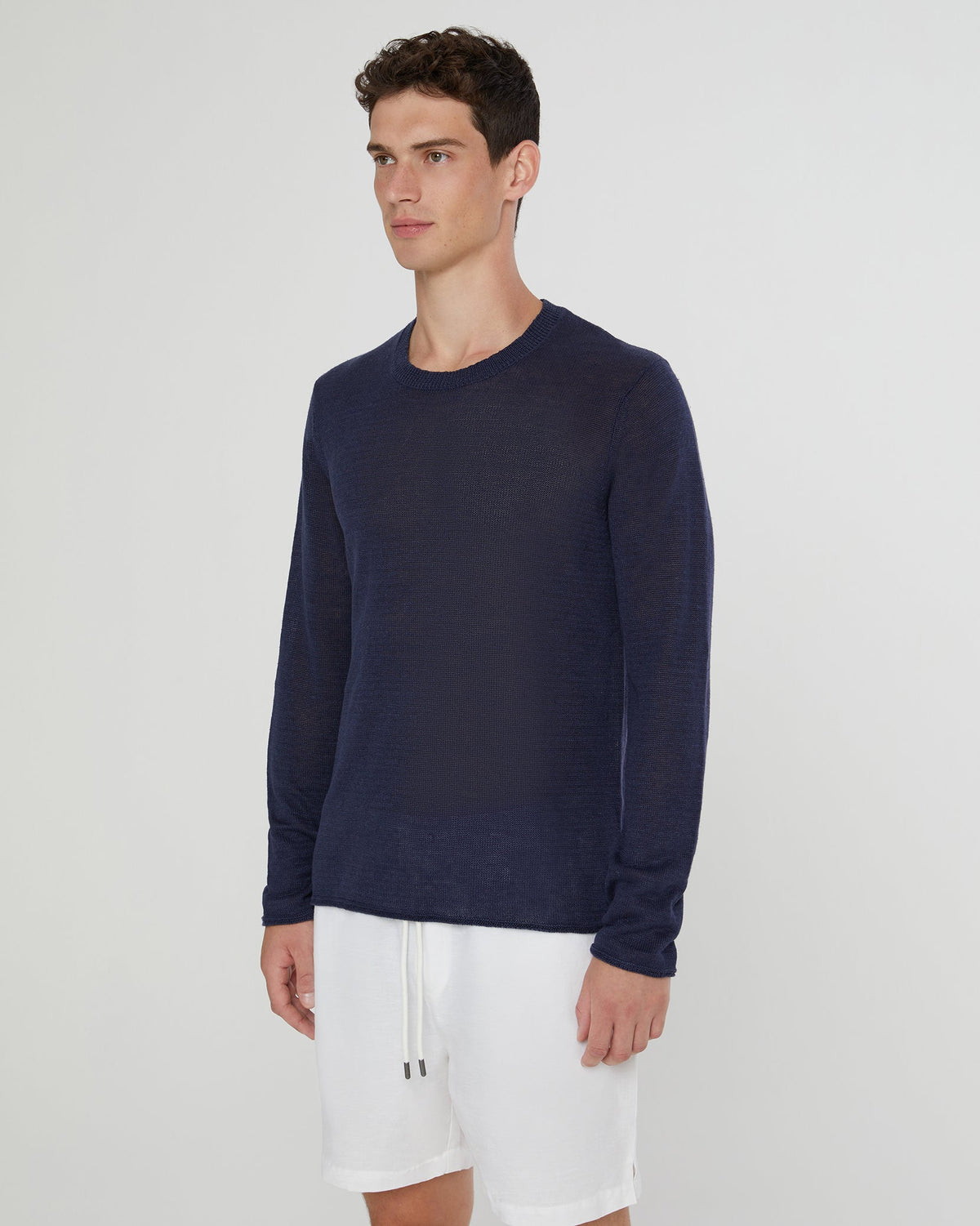 Onia Kevin Crewneck Linen Sweater