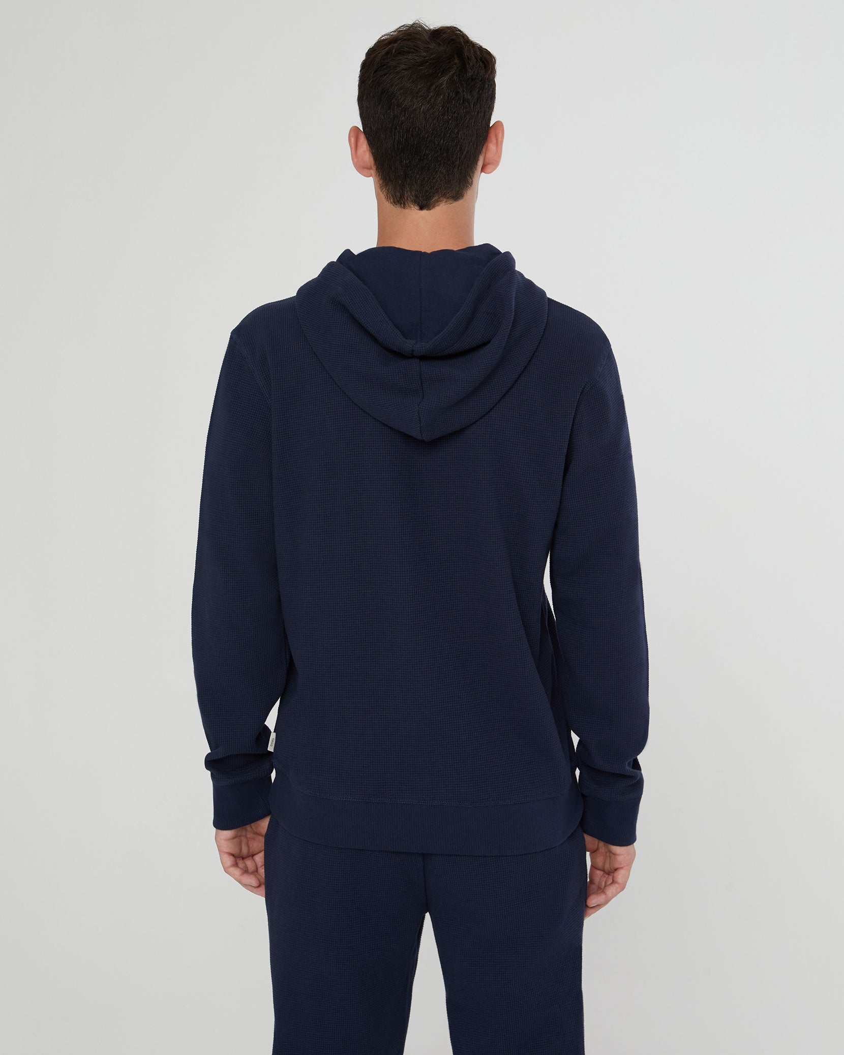 Onia Waffle Half Button Hoodie