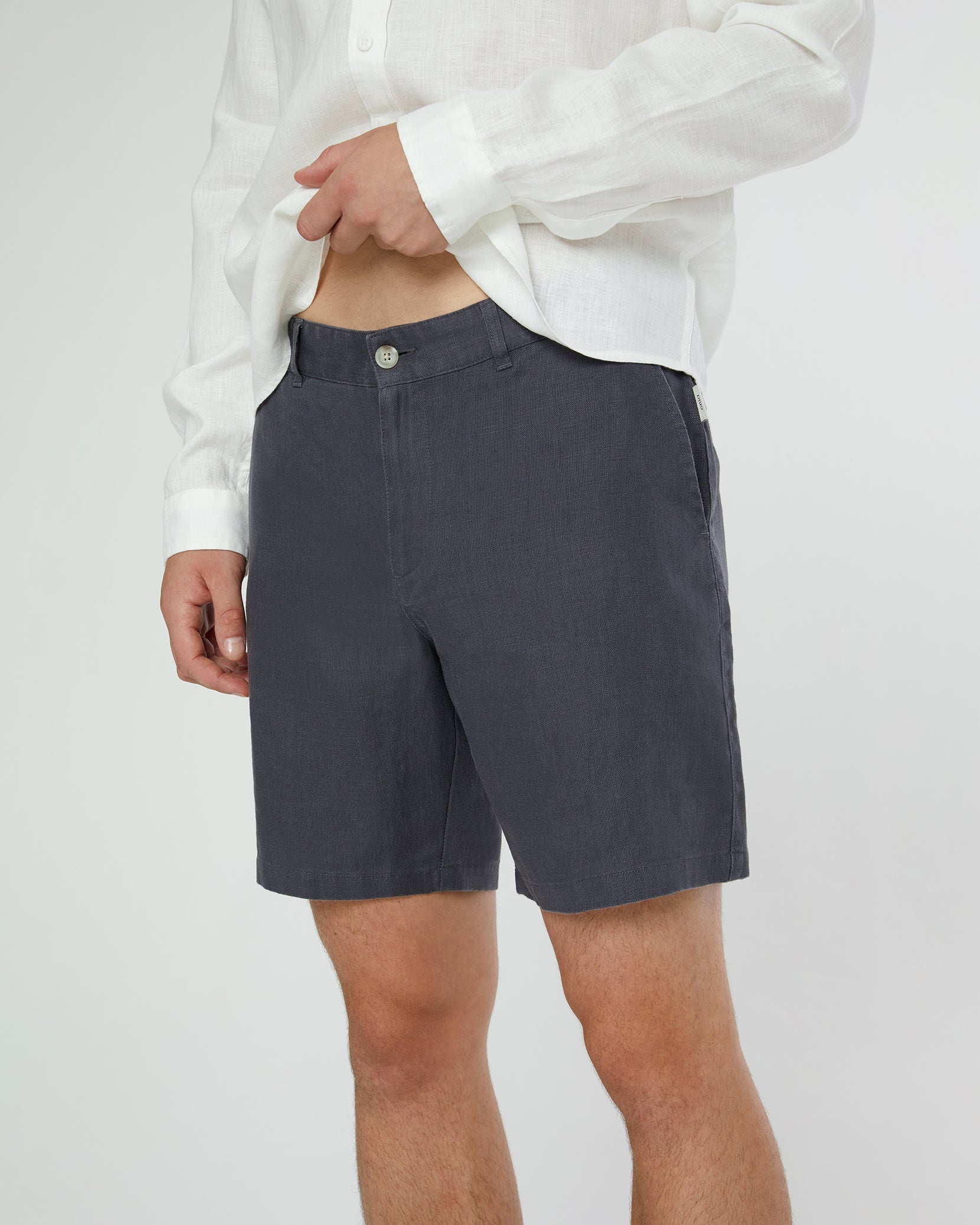 Onia Linen Fixed-Waist Short