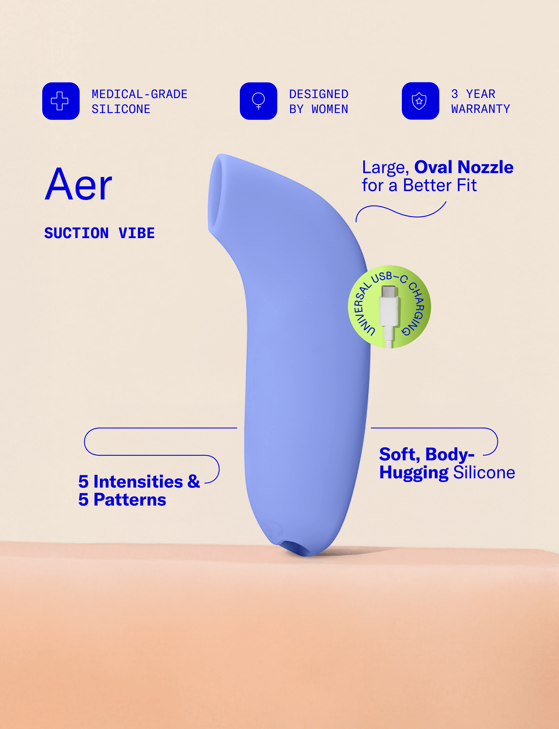 Dame Aer Suction Vibrator