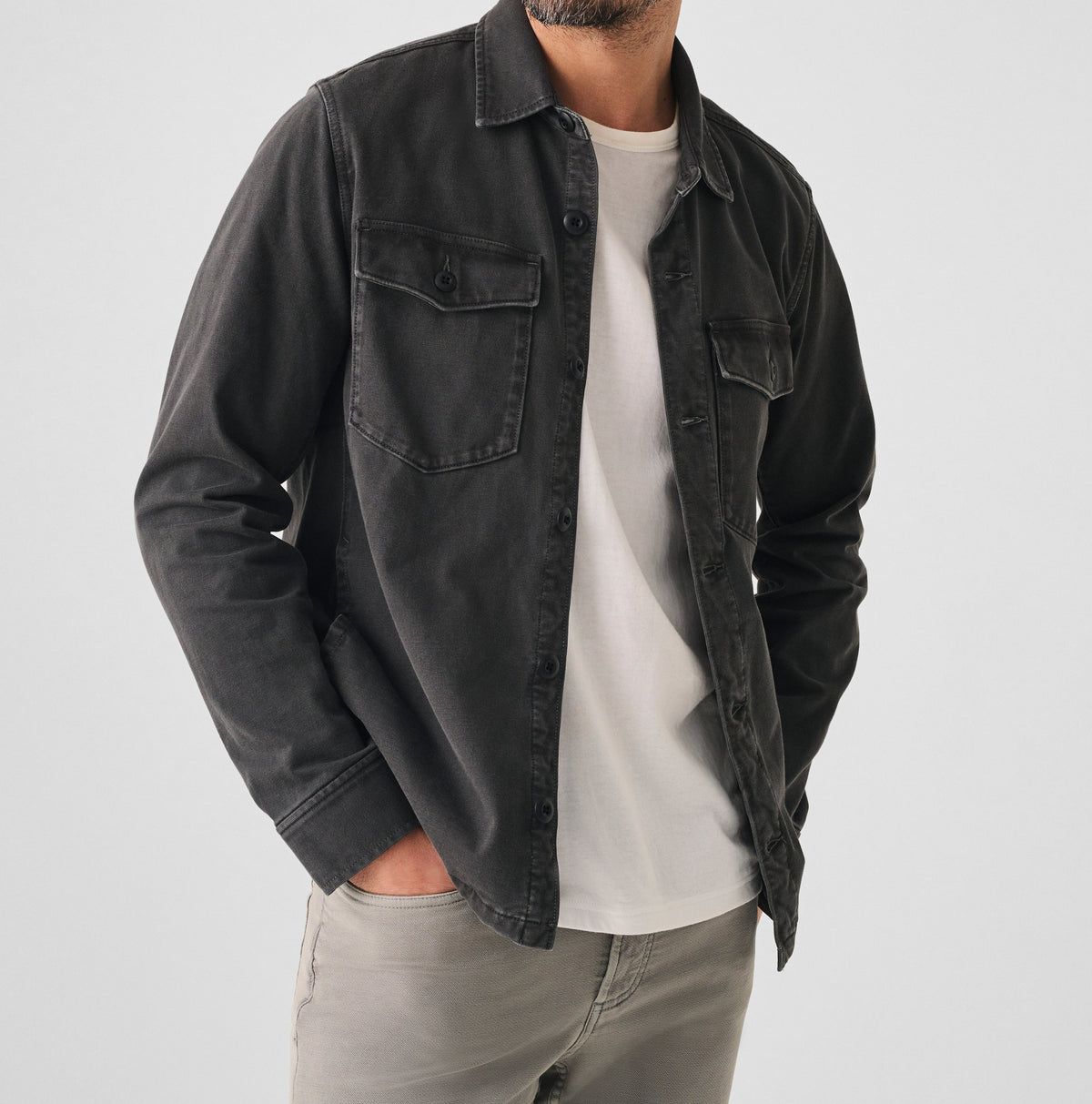 Jersey Shirt Jacket