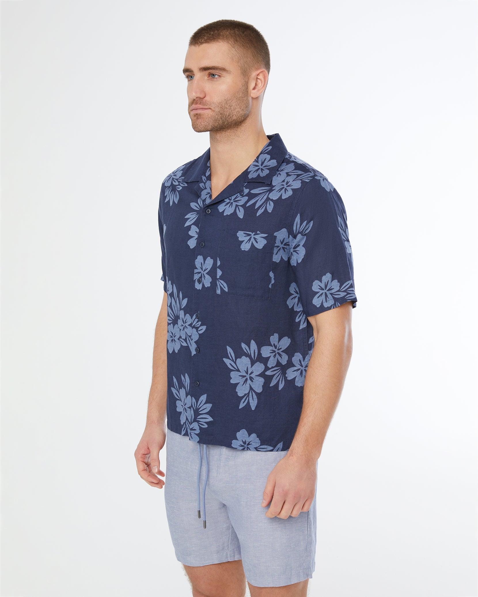 Onia Air Linen Convertible Vacation Shirt