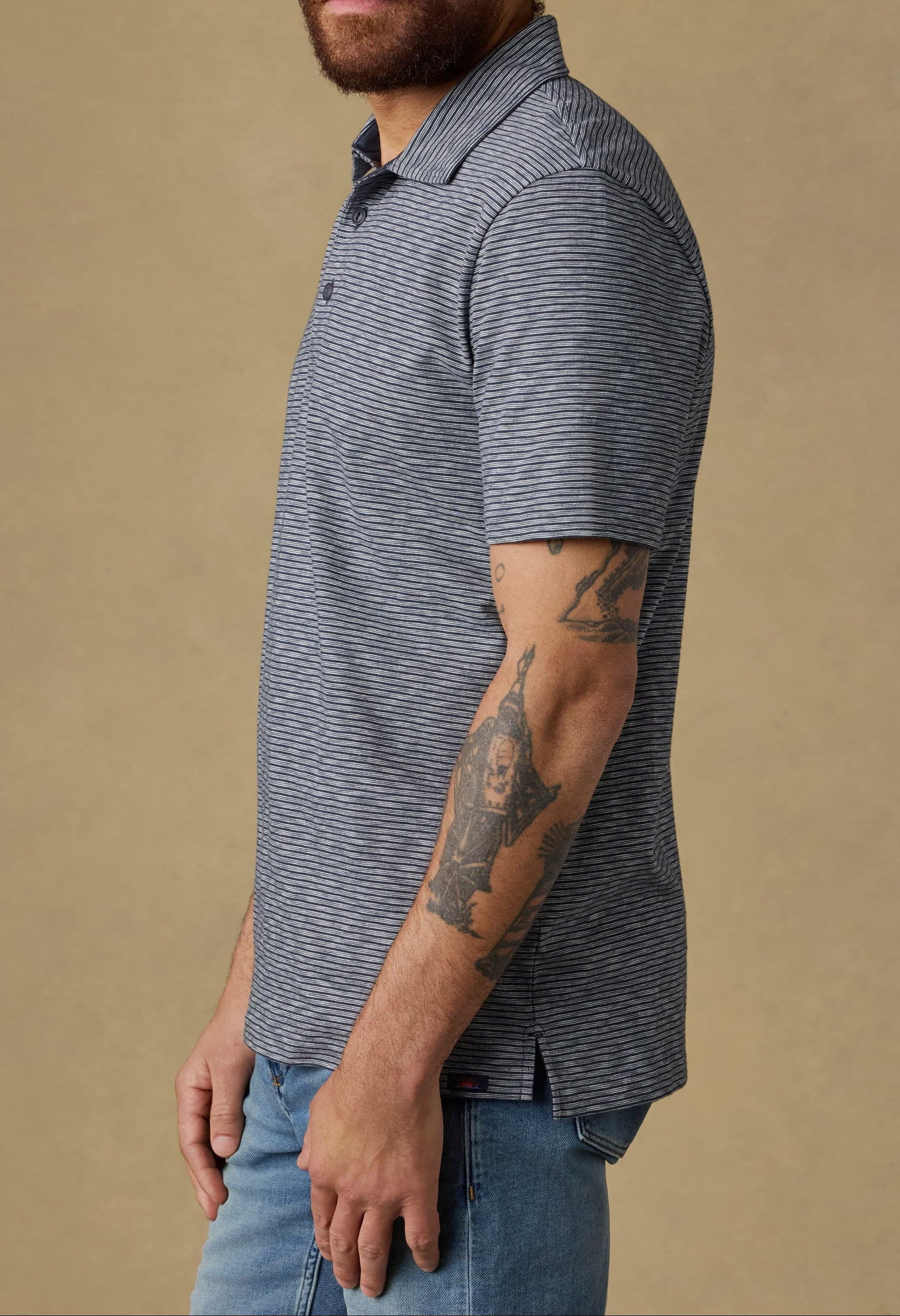 Faherty Sunwashed T-Shirt Striped Polo