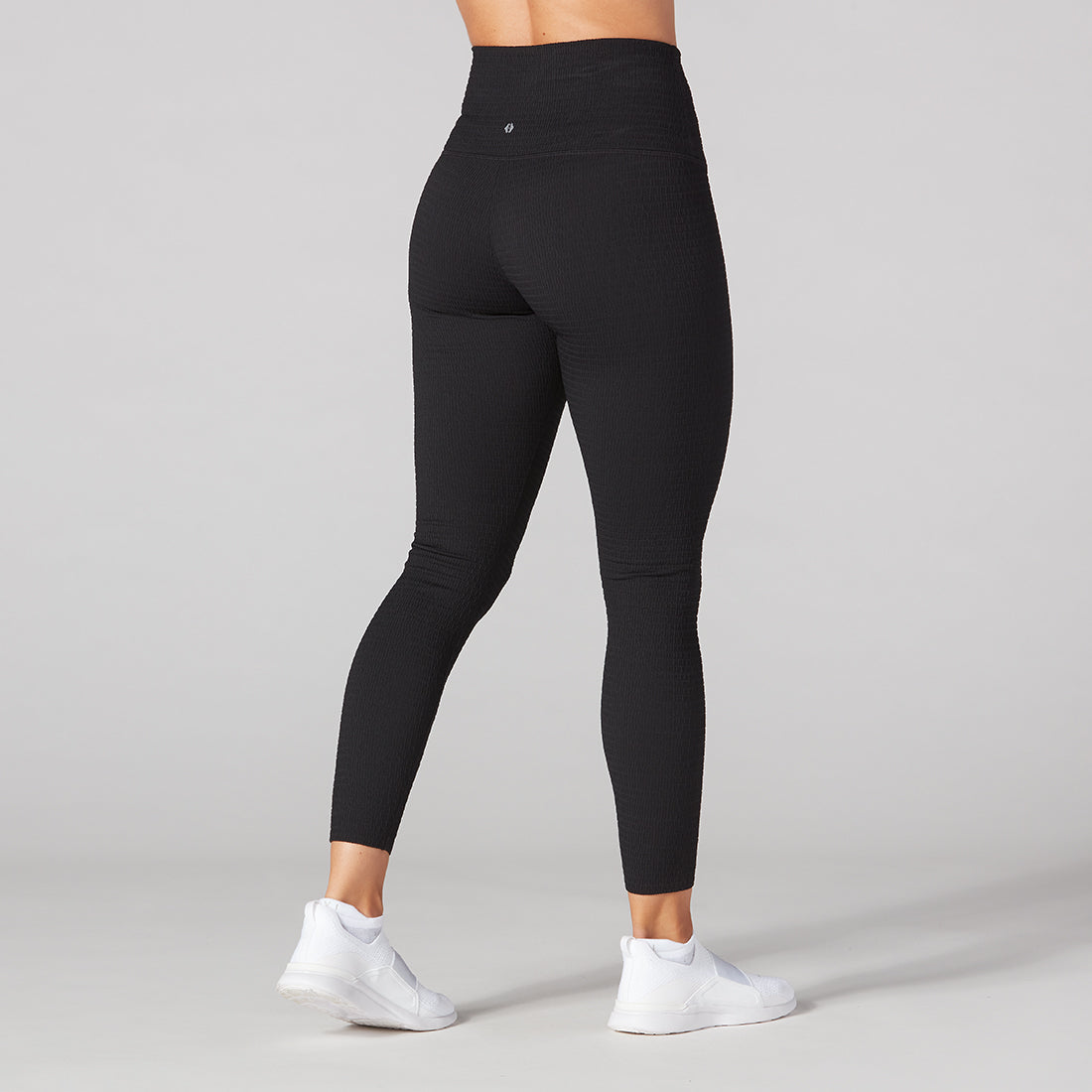 Seersucker High Waisted 7/8 Leggings