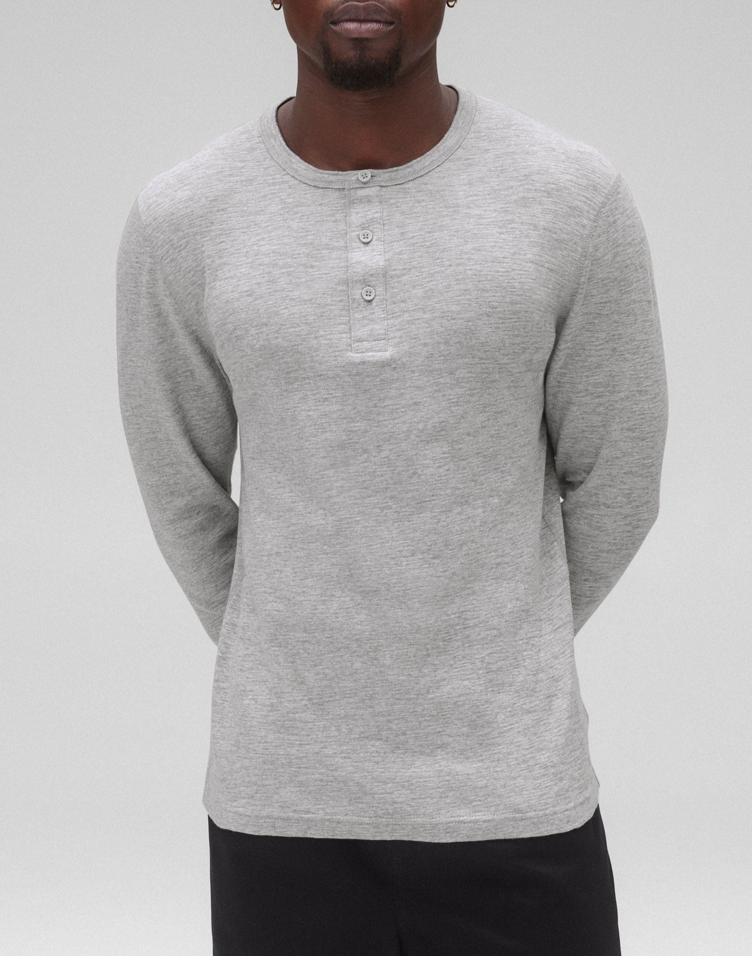 Reigning Champ 1X1 Slub Long Sleeve Henley
