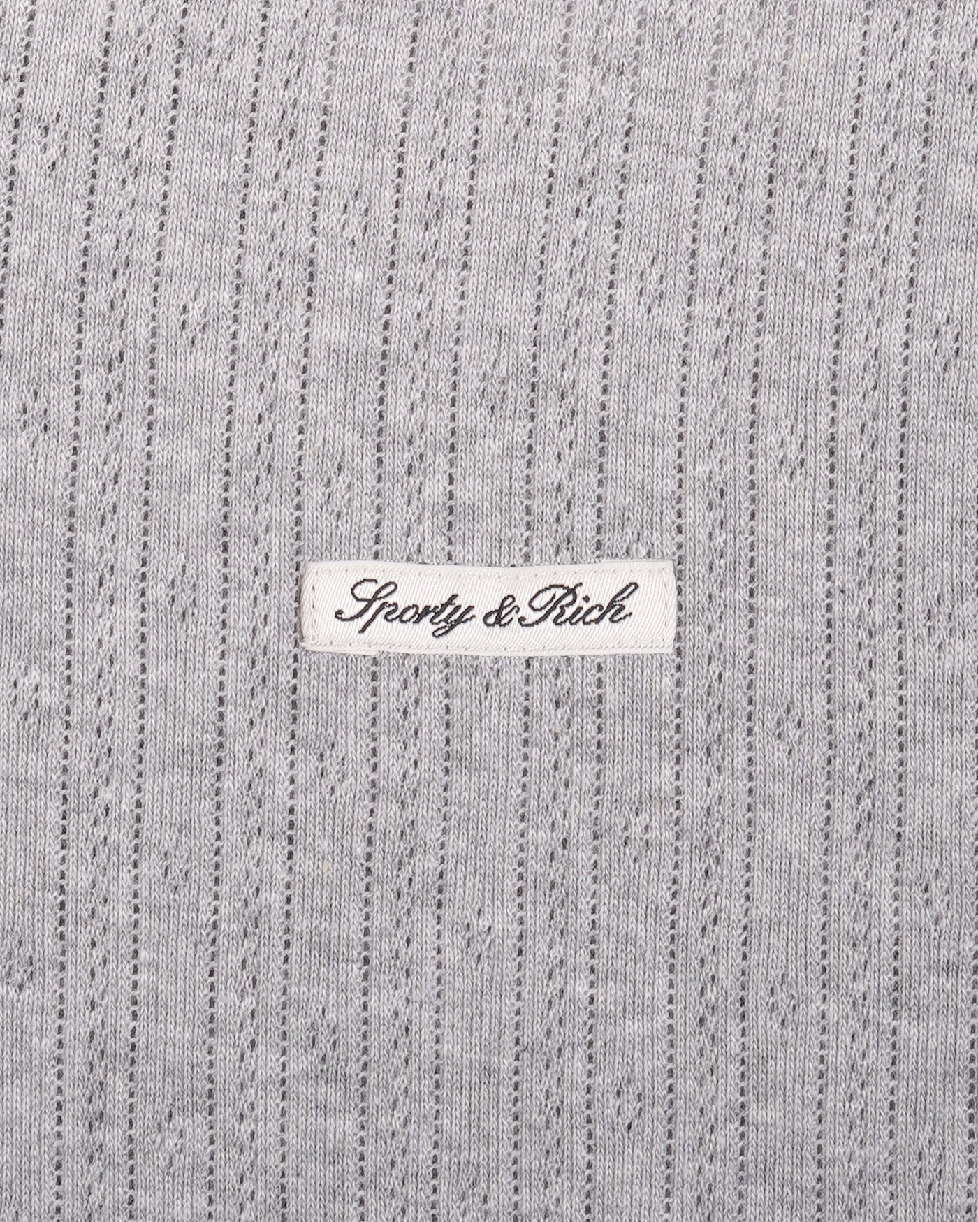 Sporty & Rich Signature Logo Pointelle Tank