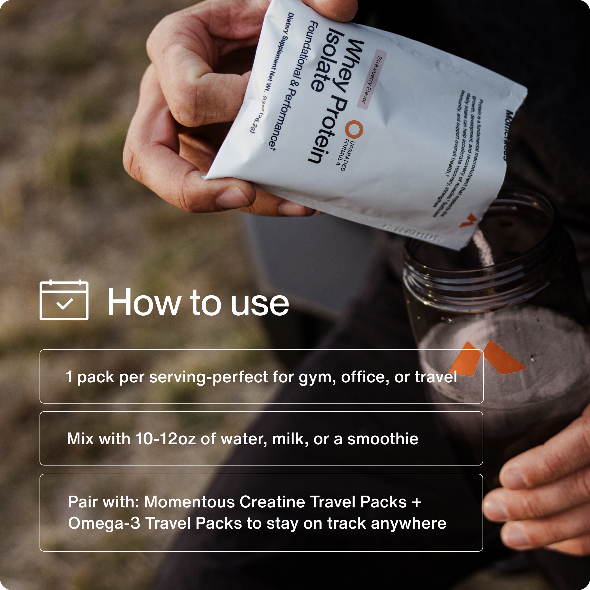 Whey Protein Isolate 10-Travel Packs