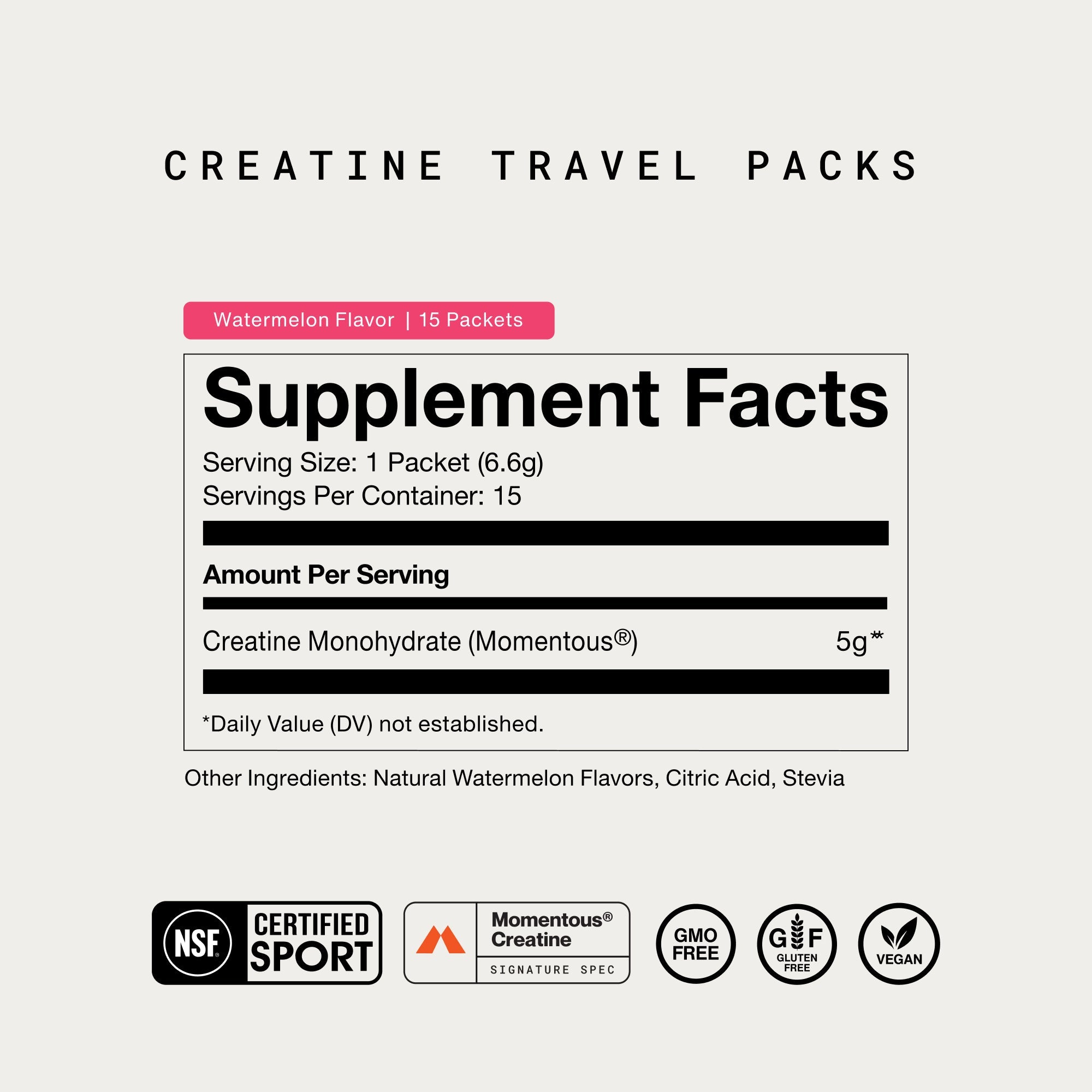 Creatine 15-Travel Packs