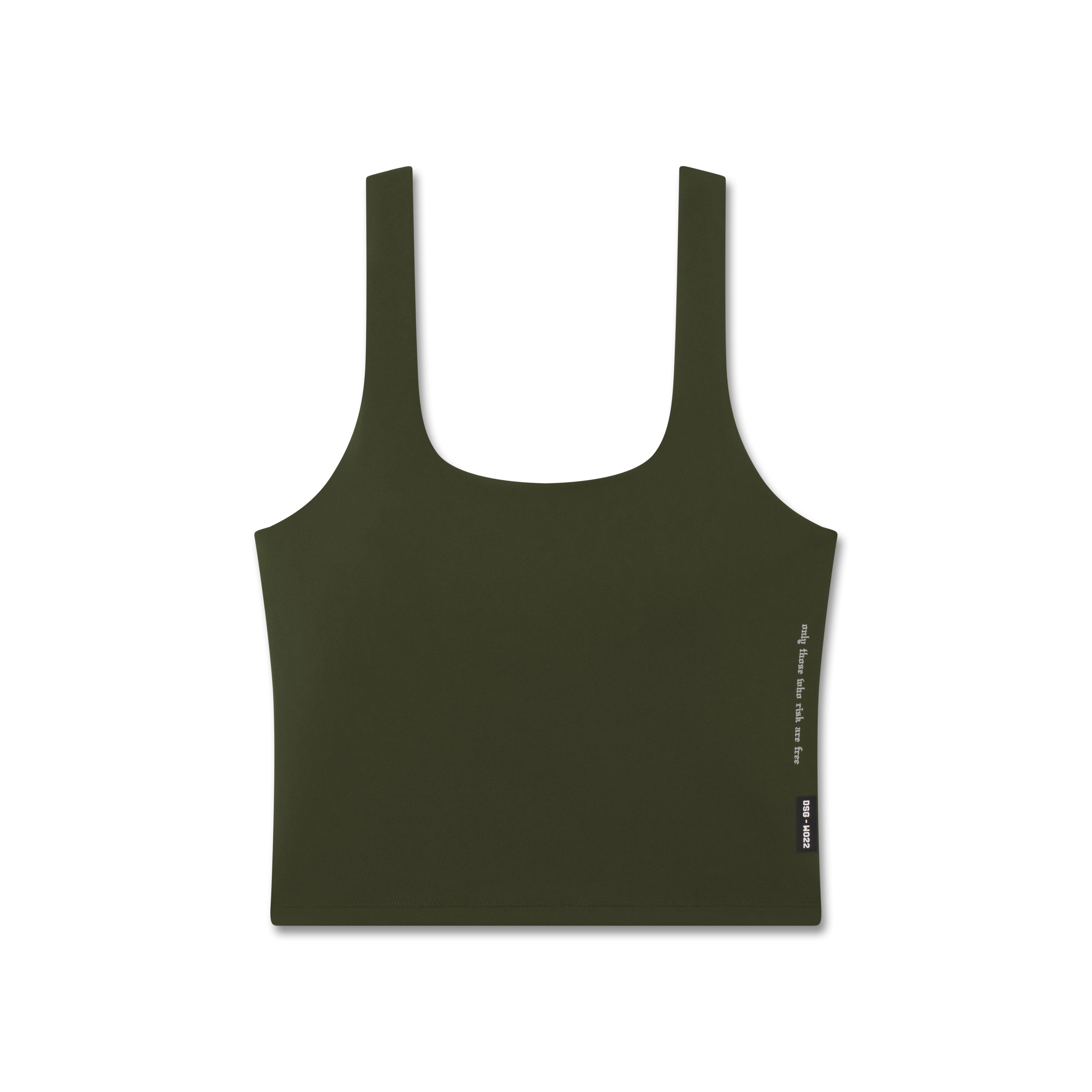 W022. LYCRA® 2-in-1 Tank Top - Olive