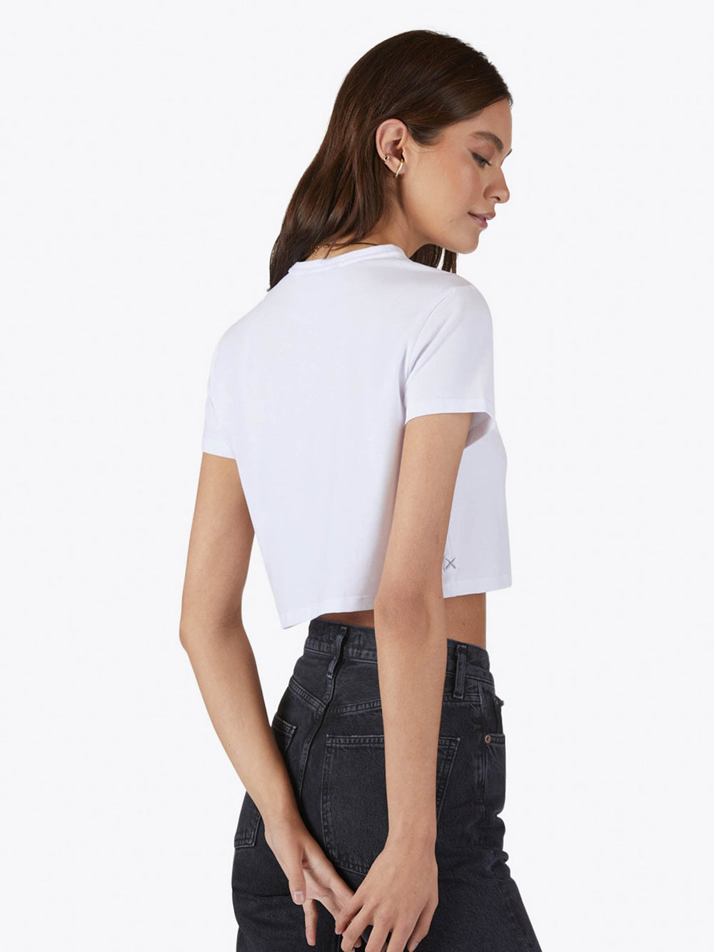 Almost Friday Tee Cropped | White Classic-fit PYCA Pro®
