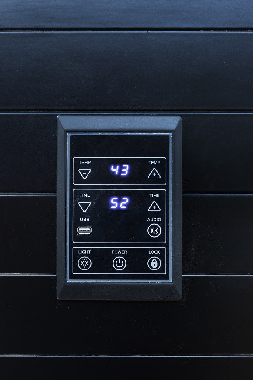 Everest 2-Person Full Spectrum Infrared Sauna with Full-Body Medical-Grade Red Light Therapy & Smart WiFi App Control