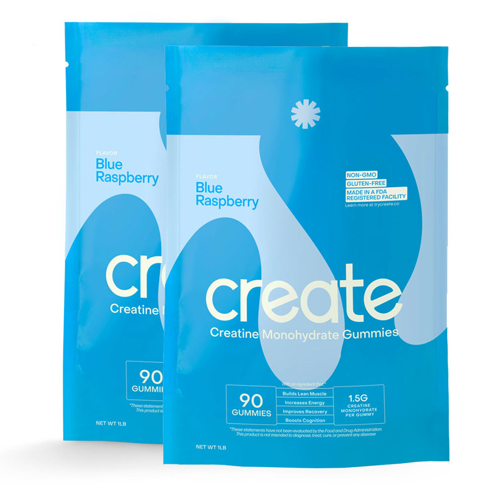 Creatine Monohydrate Gummies Blue Raspberry - 180 Count