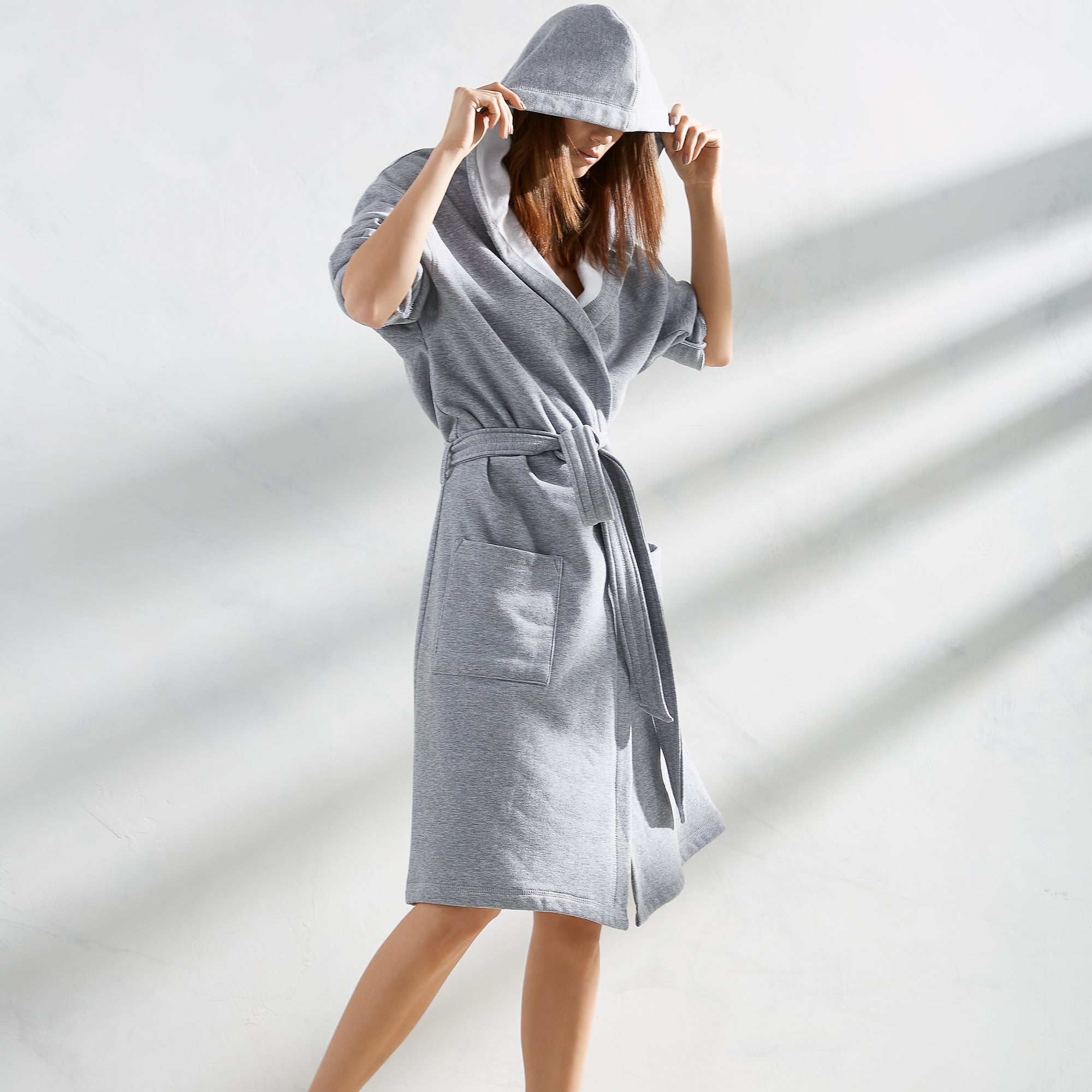 Kassatex Jersey Knit Hooded Robes