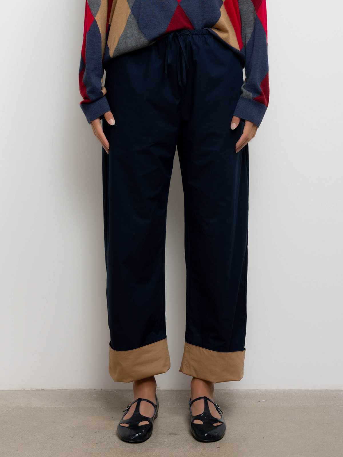 Leset Yoshi Contrast Drawstring Pant