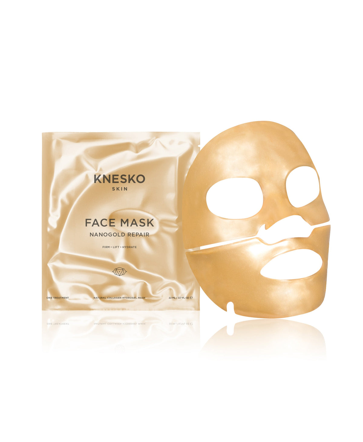 Nano Gold Repair Collagen Mask & Green Jade Gemstone Roller Discovery Kit