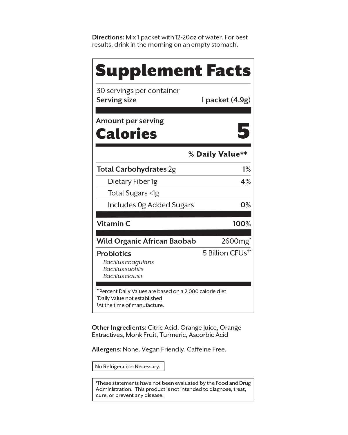 Promix Nutrition Debloat: Prebiotic + Probiotic Florida Orange