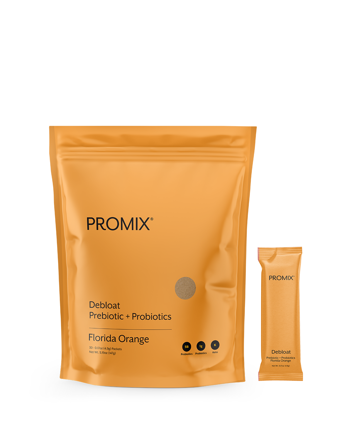 Promix Nutrition Debloat: Prebiotic + Probiotic Florida Orange