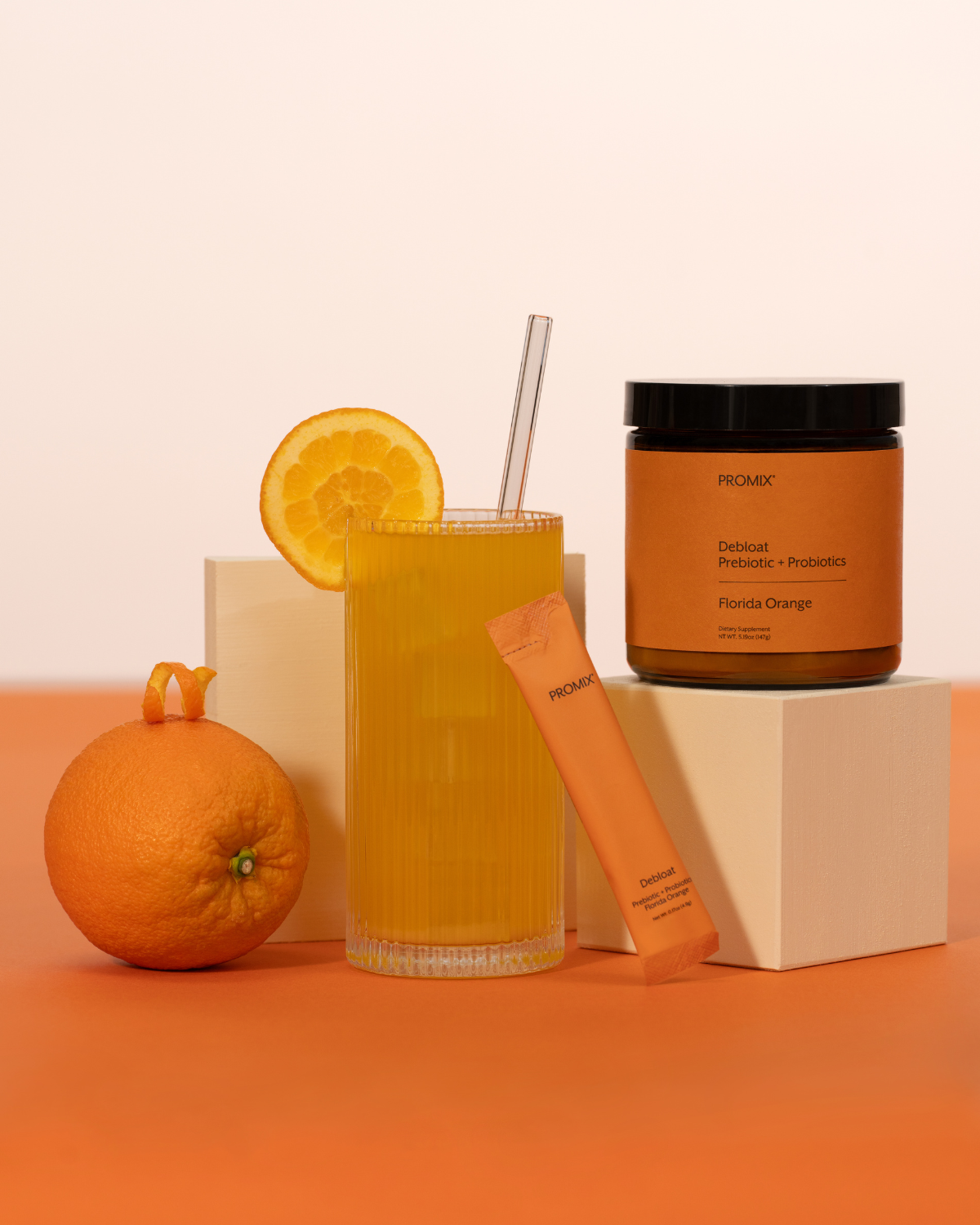 Promix Nutrition Debloat: Prebiotic + Probiotic Florida Orange