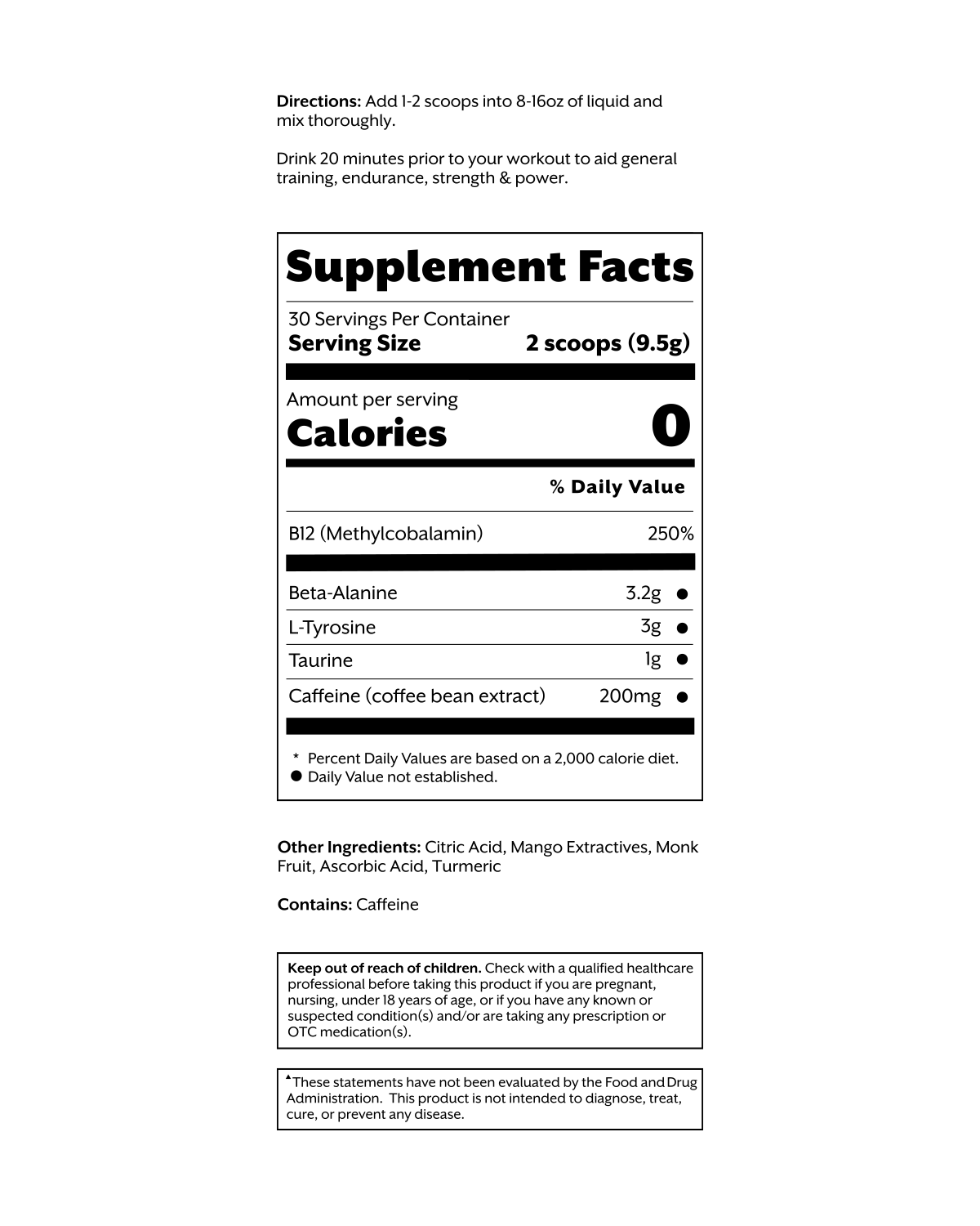 Promix Nutrition Pre-workout