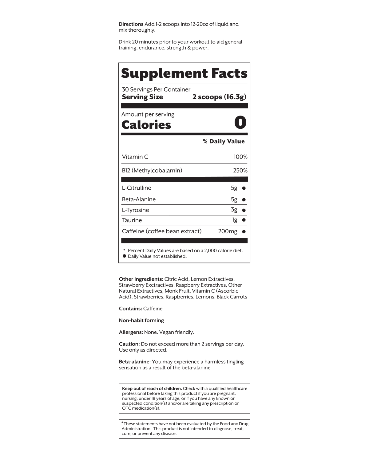 Promix Nutrition Pre-workout