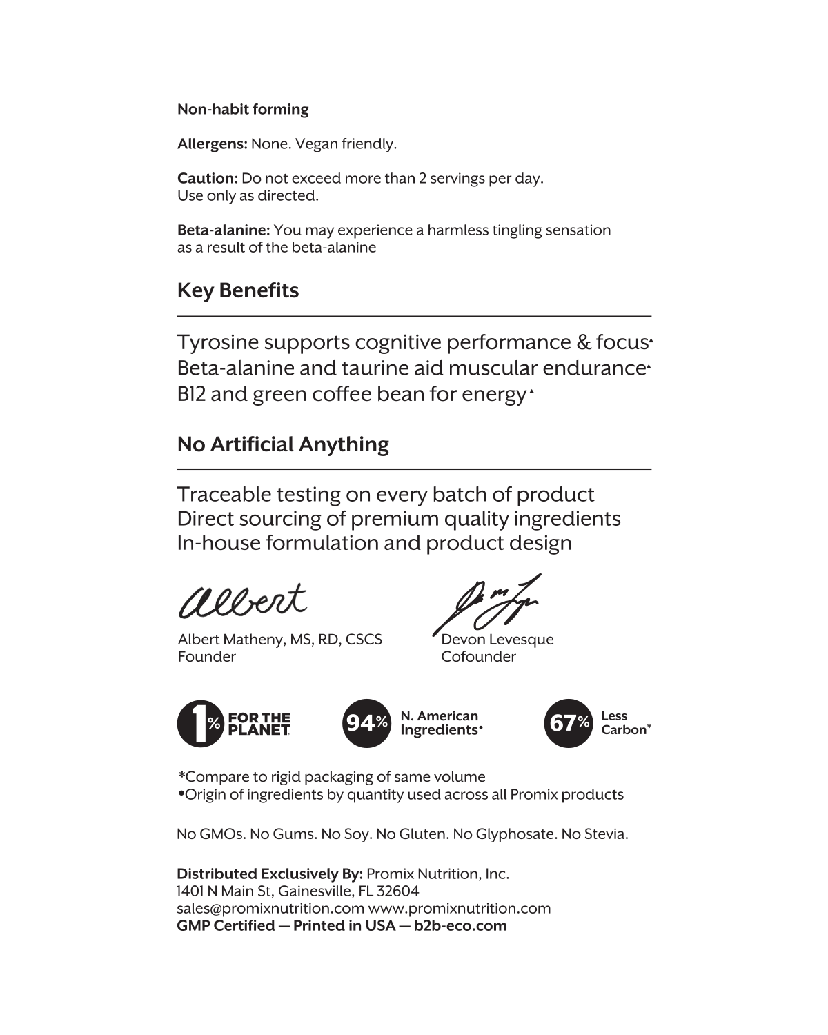 Promix Nutrition Pre-workout