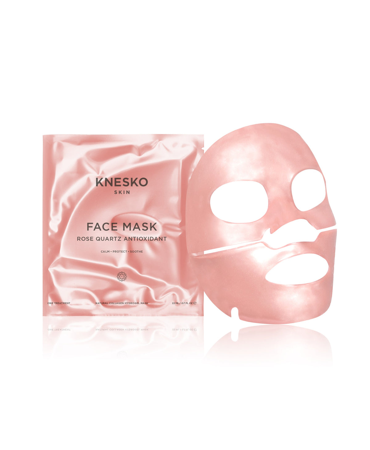 Rose Quartz Antioxidant Collagen Mask & Rose Quartz Gemstone Roller Discovery Kit