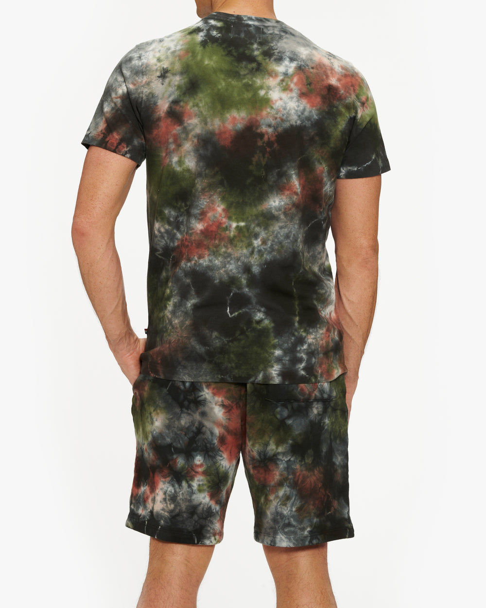 SOL ANGELES OLIVE MARBLE SHORT SLEEVE TEE