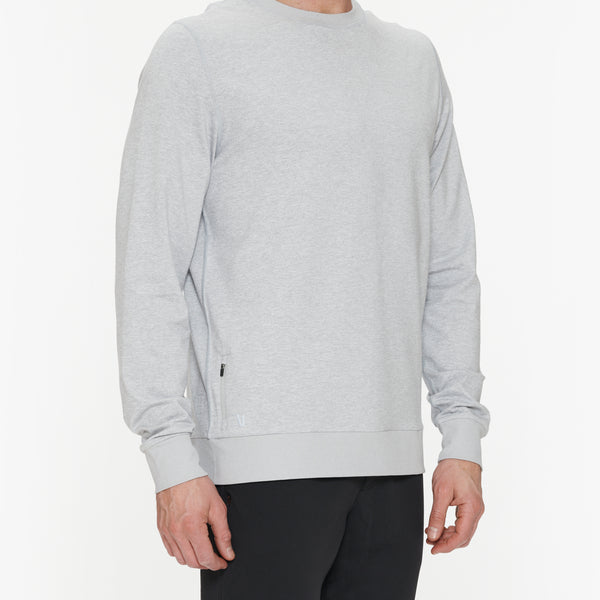 VUORI／ヴオリ　ポントパフォーマンスクルー　BLACK Ponto Performance Crew | Men's Black Pullover | Vuori
