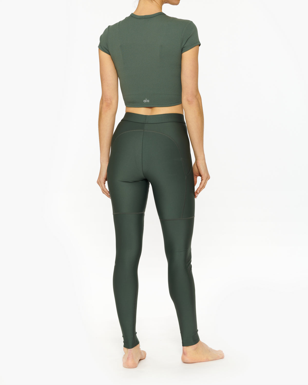 ALO YOGA RIBBED SHORT SLEEVE