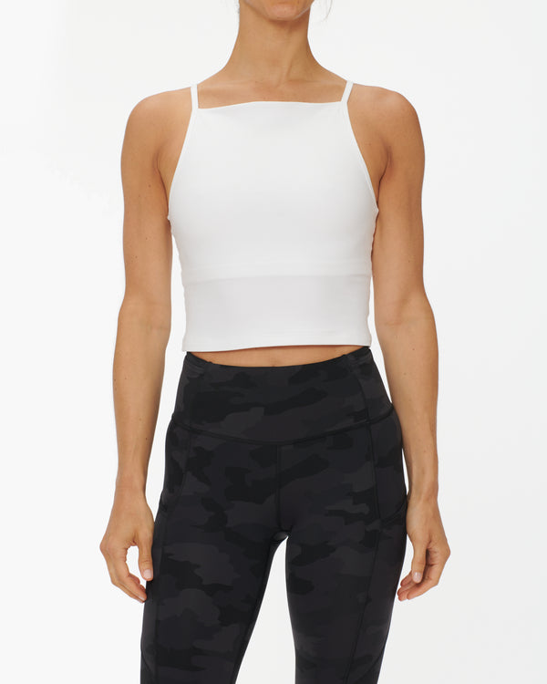 WIDE NECK CROPPED TANK