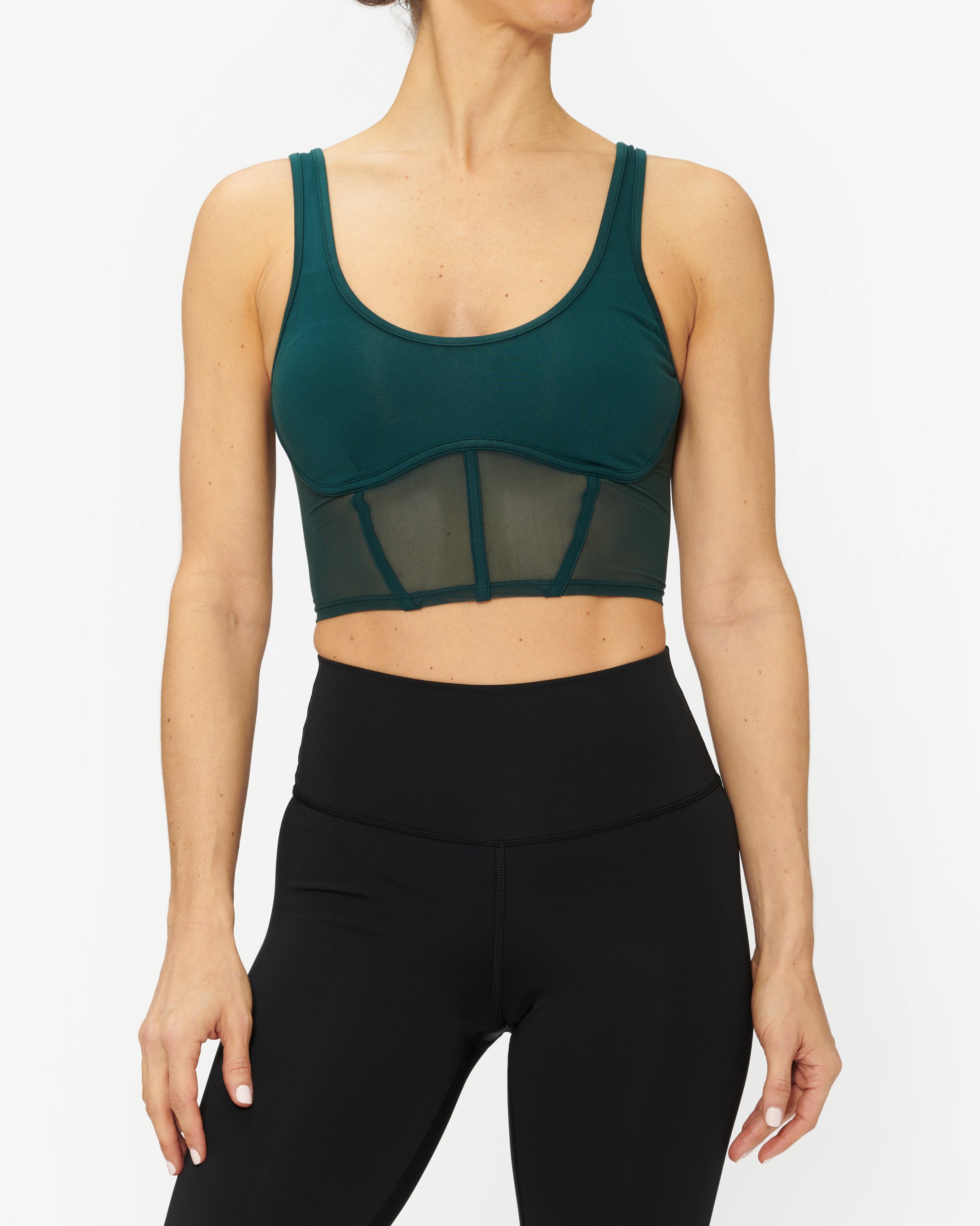 Alo Yoga Airbrush Mesh Corset Tank