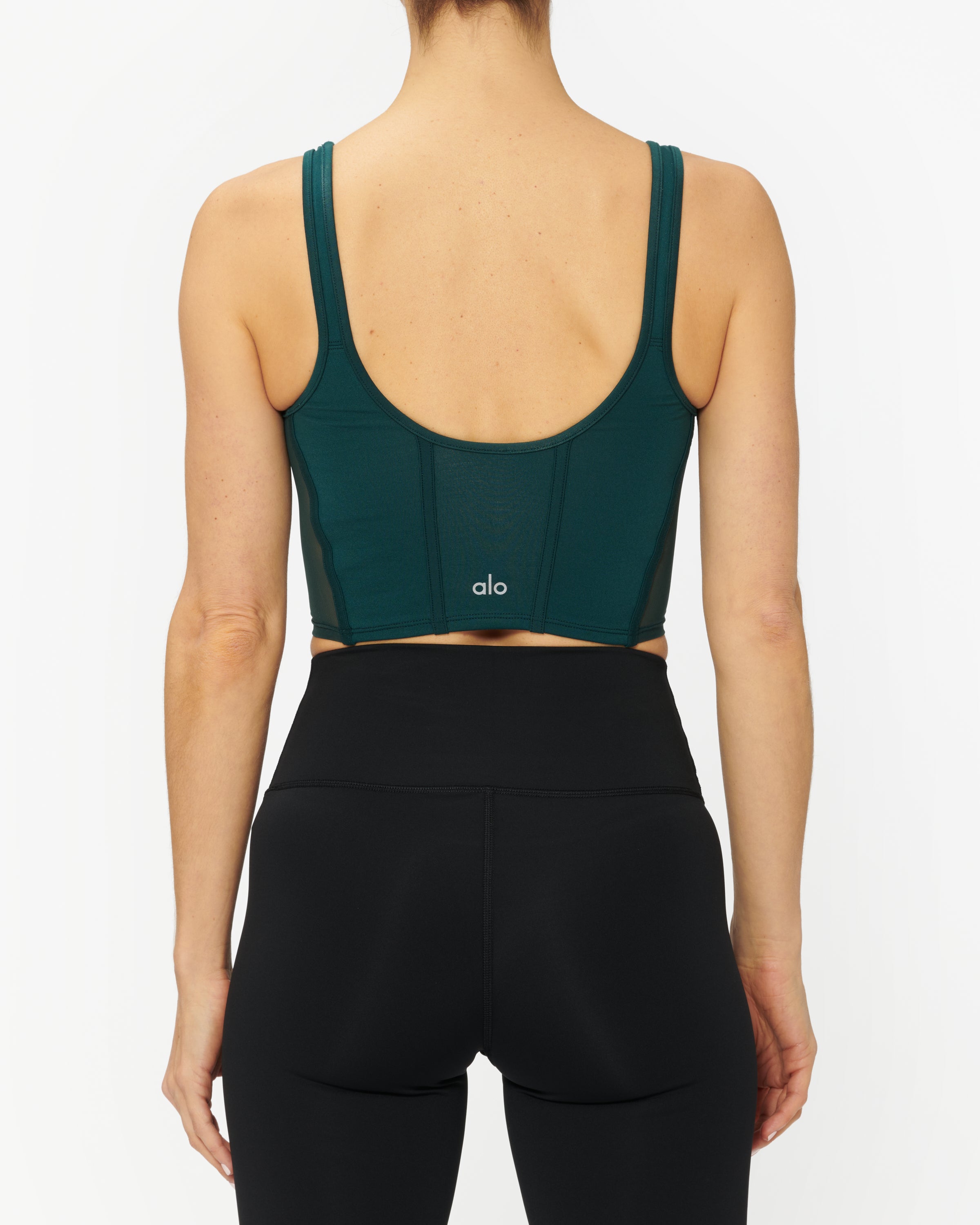 Alo Yoga Airbrush Mesh Corset Tank