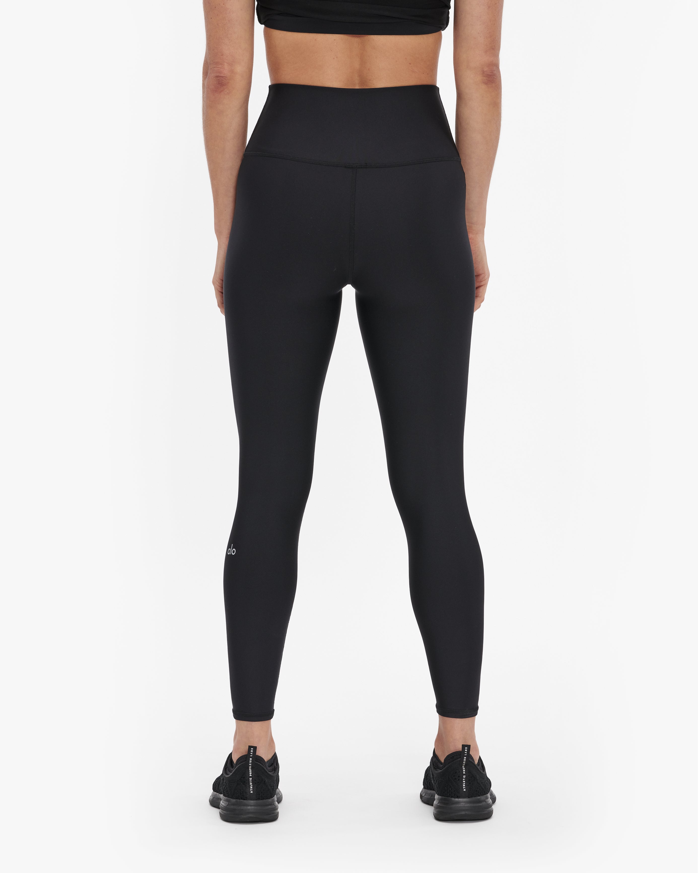 NWT Alo Yoga Black high quality Airlift High-Waist 7/8 Line Up Legging Size XS