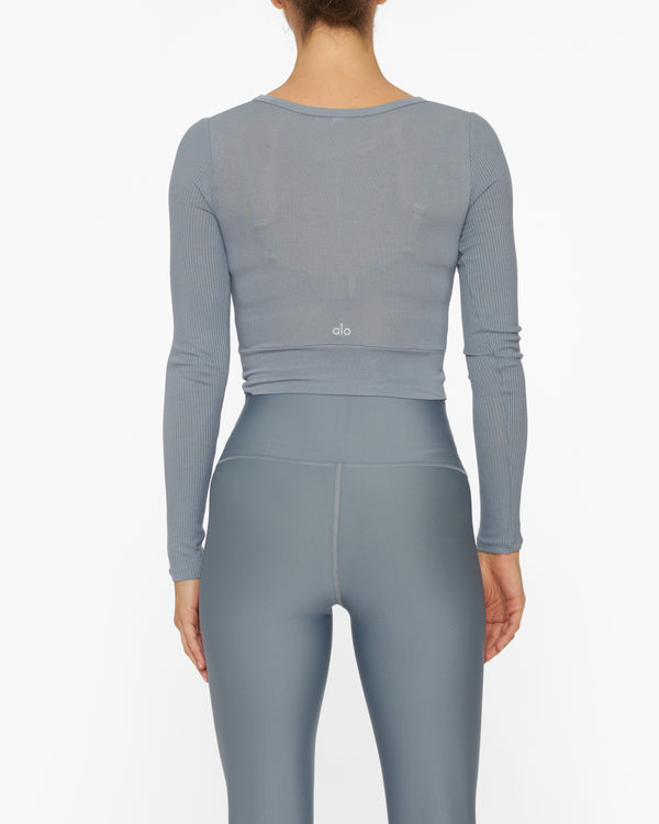 ALO YOGA COVER LONG SLEEVE TOP