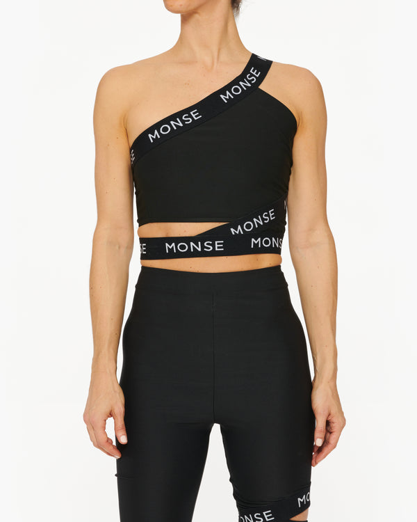 MONSE LOGO ZIG ZAG BRA TOP