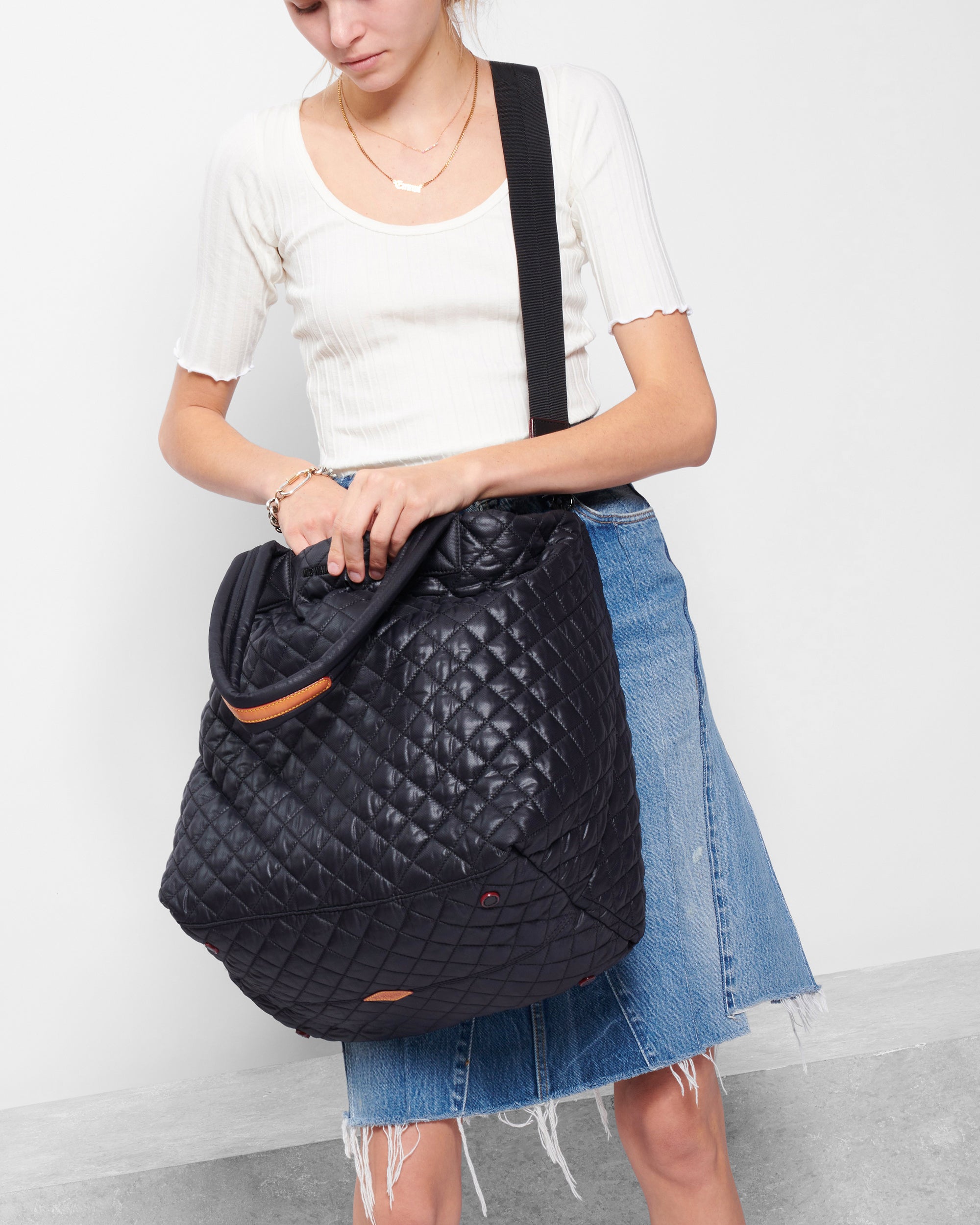 MZ Wallace Black Large Metro Tote Deluxe