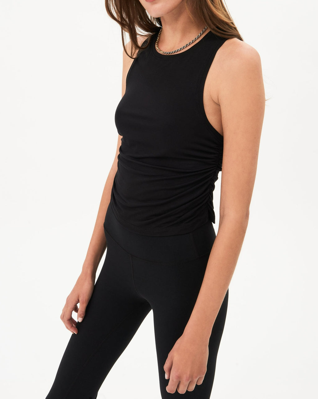 Enza Costa Women's Fitted Muscle Tank, Black, X-Small : :  Clothing, Shoes & Accessories