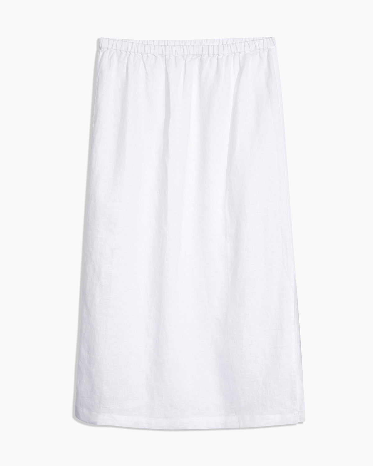 Linen Midi Slip Skirt