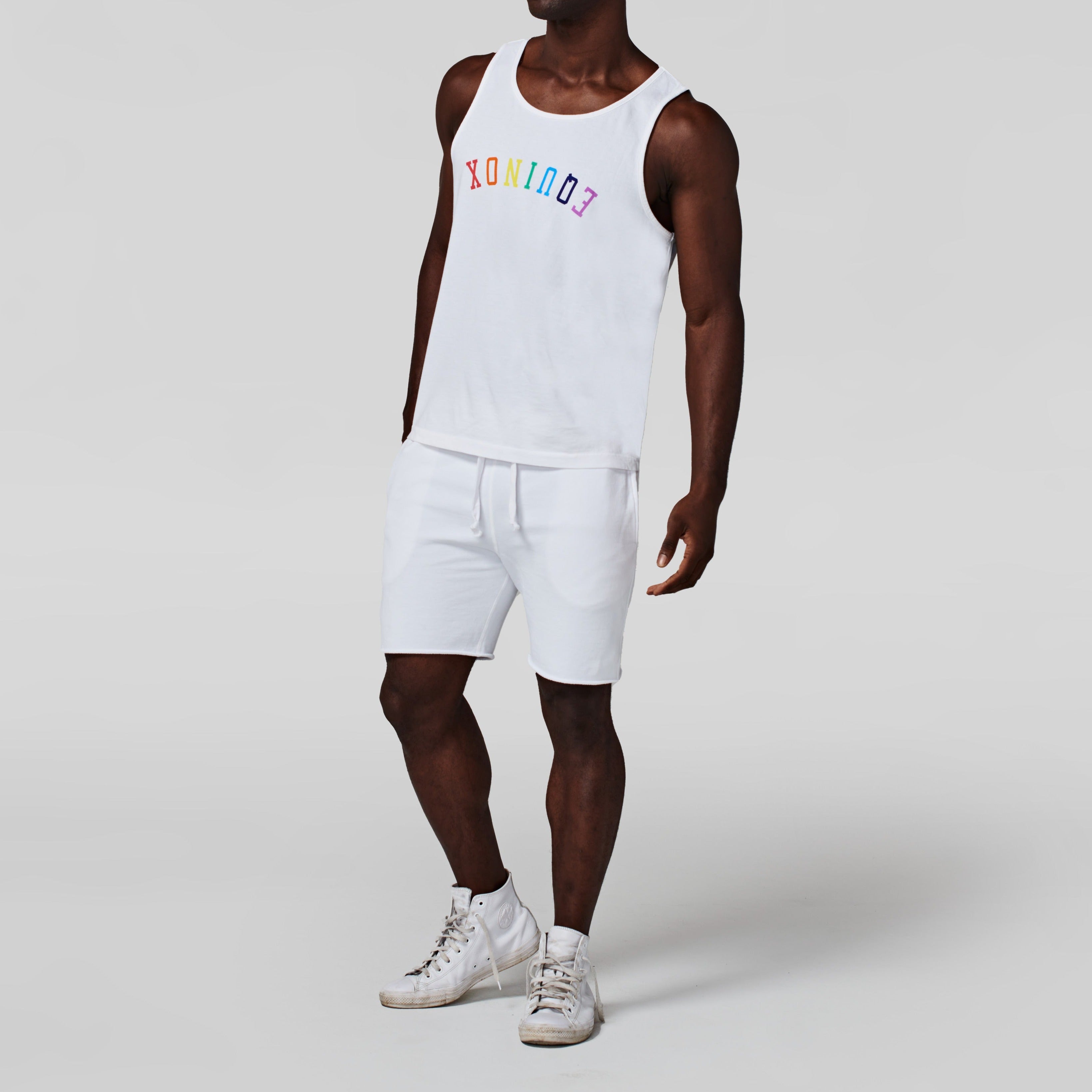 Hiro Clark Equinox Rainbow Tank White