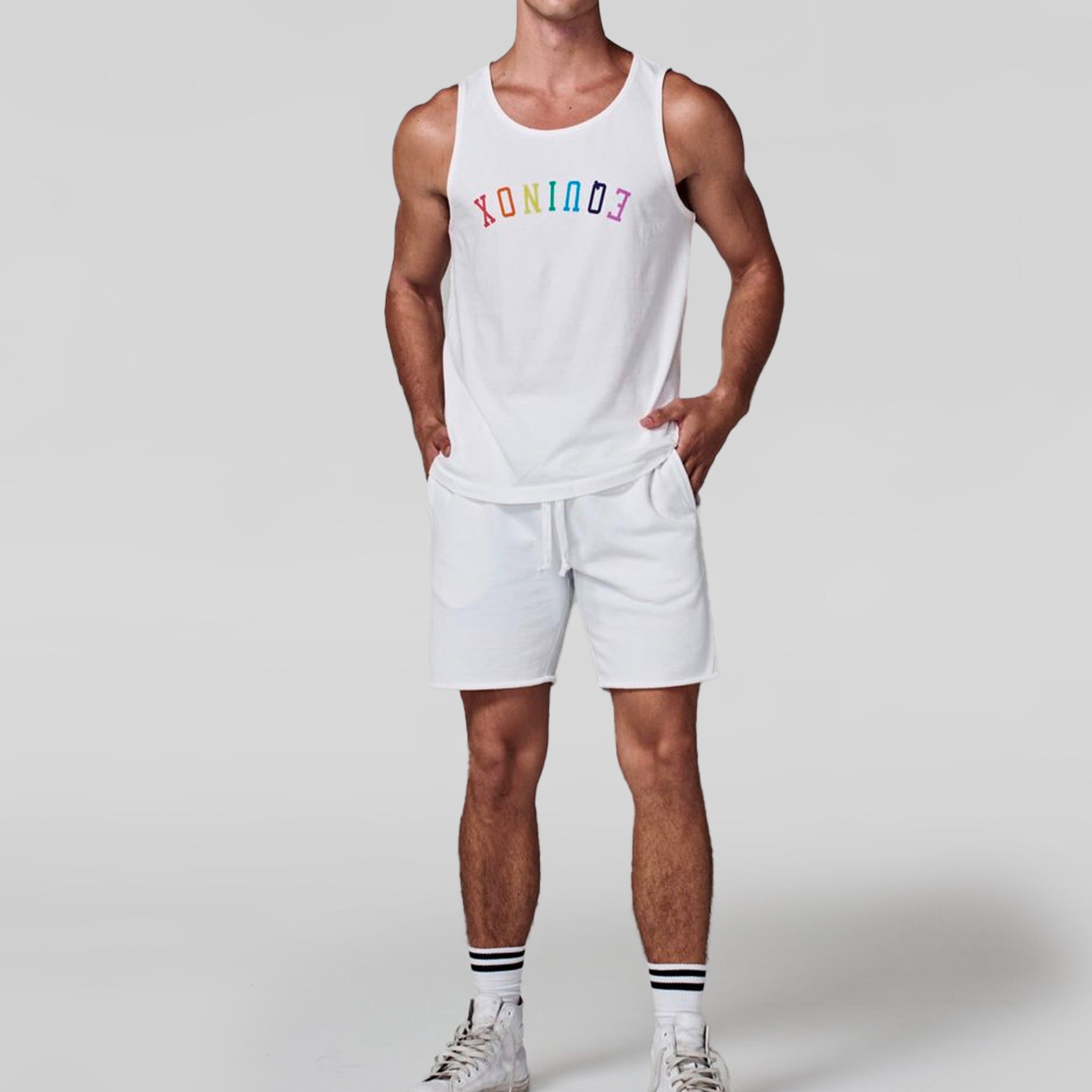 Hiro Clark Equinox Rainbow Tank White