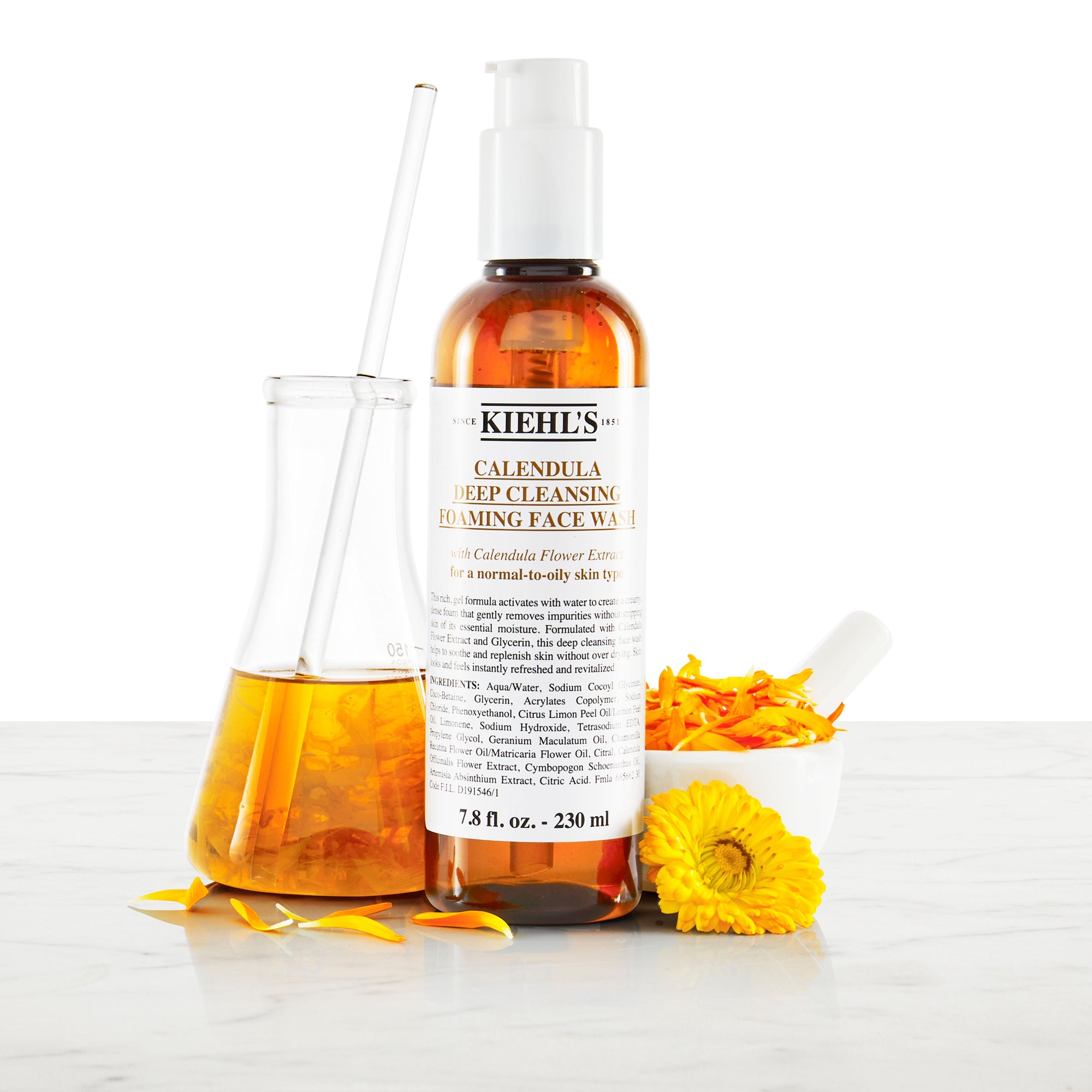 Kiehl's Calendula Deep Cleansing Foaming Face Wash The Shop at Equinox