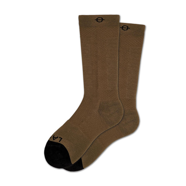 Performance Compression Socks - Coyote Brown Crew