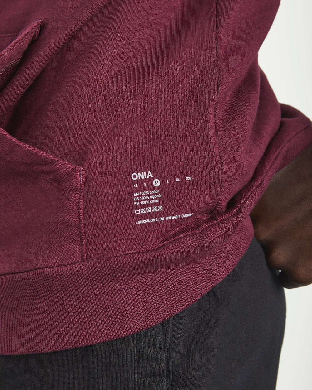 ONIA GARMENT DYE PULLOVER HOODIE