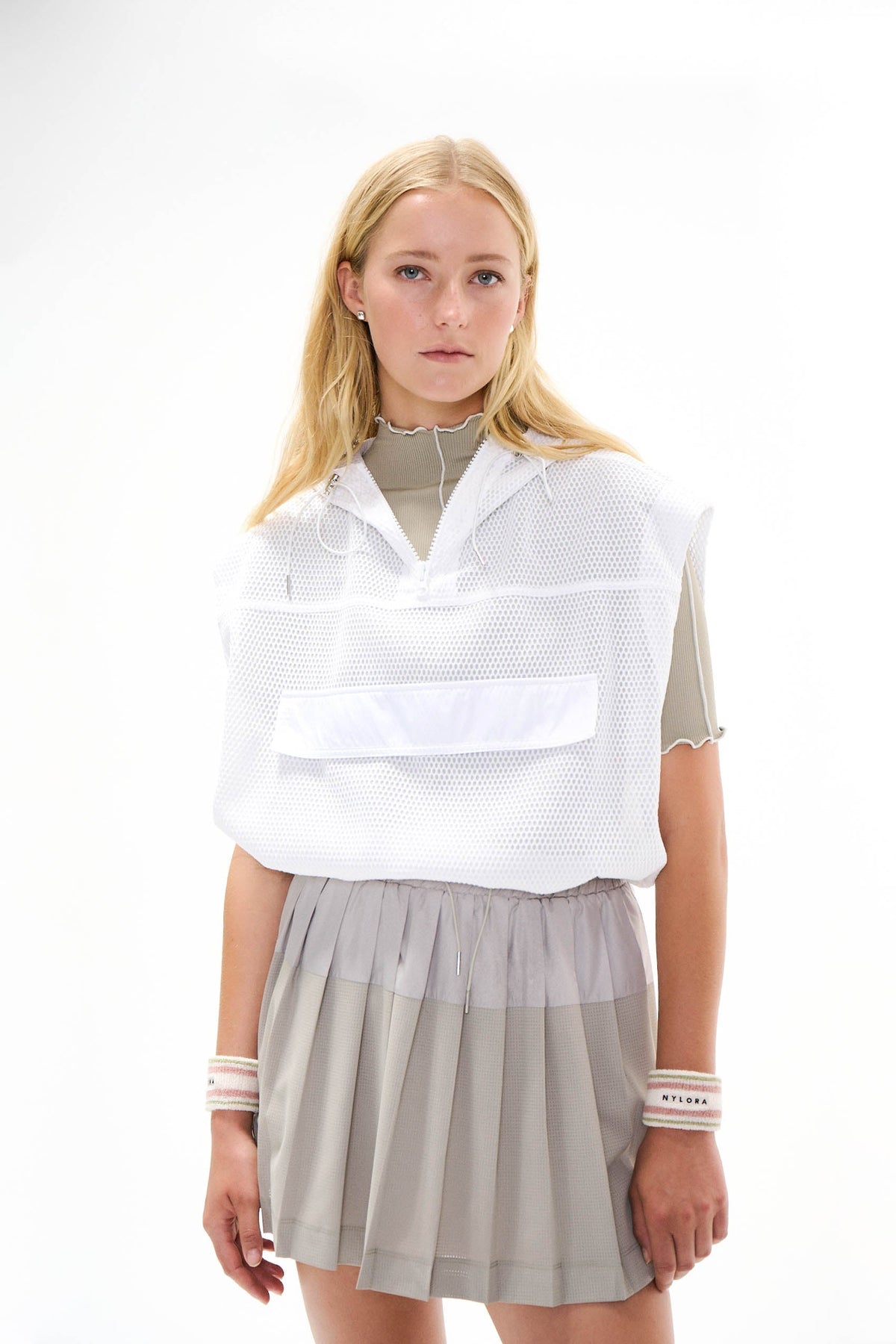Leo Mesh Vest White