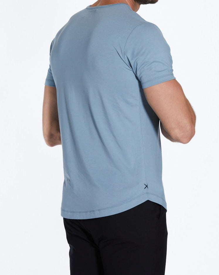 CUTS CURVE-HEM SHORT SLEEVE CREW