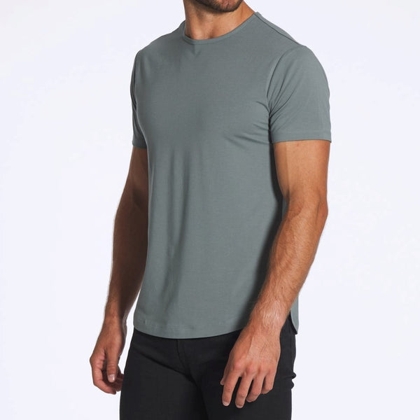 Cuts Curve-Hem Short Sleeve Crew – The Shop at Equinox